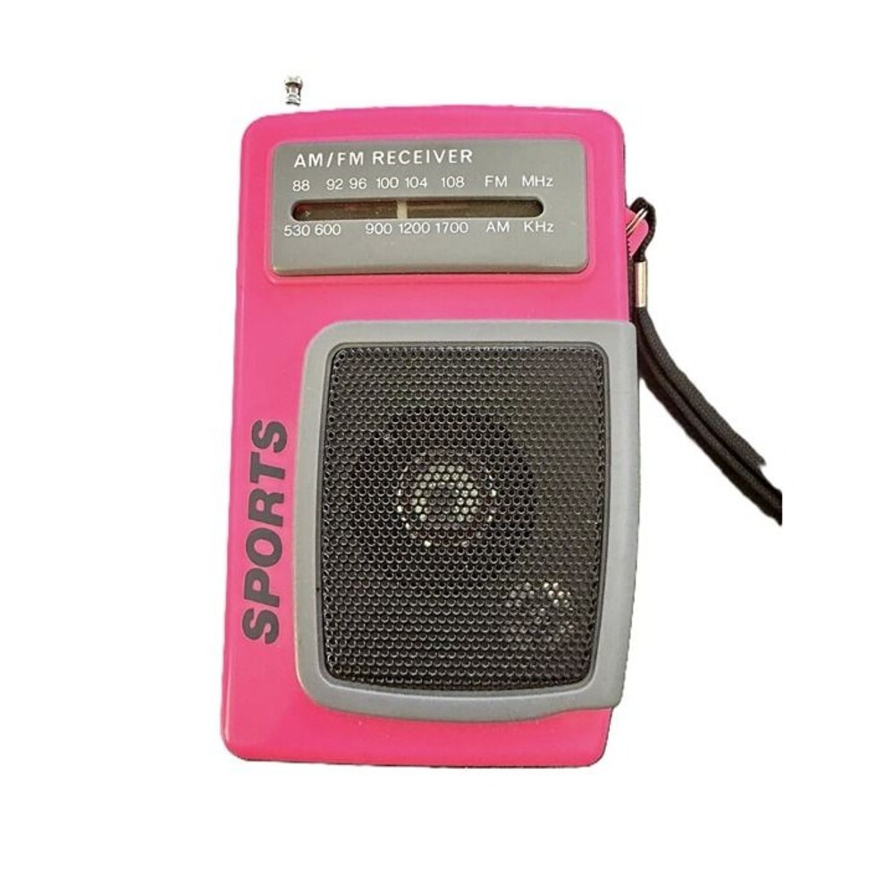 Vintage Sony SRF-34 AM/FM Portable Radio Pink Sports Walkman Style T